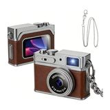 Munico Mini Dijital Kamera 1080P Full Hd Retro Fotoğraf Makinesi Parmak Kamerası, Seyahat Çalışma Vlog Için