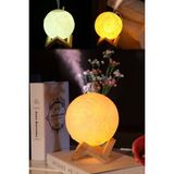 Munico Nemlendirici Için Nefes Hava Lamba Dekoratif Eve Ay Rahat Kolay 3D Gece Lazım Lambası Ay Tüm Oksijen