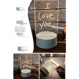 Munico Not Kurulu Yaratıcı LED Gece Işığı USB Mesaj Kurulu Tatil Işık Çocuklar Için Kalemli Tablet Pano Şık