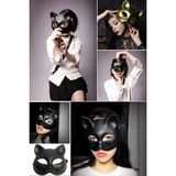 Munico Onyfans Tiktok Canlı Yayınlar Için Yüz Göstermez Siyah Renk Lüks Kedi Maskesi Fantezi Sexy Playboy