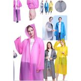 Munico Pembe Kapüşonlu Şık Su Geçirmez Cebe Sığan Ömürlük Yıpranmaz Yağmurluk Unisex Tüm Bedenlere Uyumlu - -- - Çok Renkli