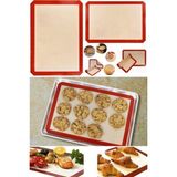 Munico Silikon Pişirme Paspası 40X30CM Kek Kurabiye Ped Yapışmaz Yeniden Kullanılabilir Fırın Tepsisi Matı