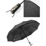 Munico Tam Otomatik Şemsiye Iş Adamı Unisex Siyah Akıllı Waterproof Rüzgar Engelleyici Şemsiye Ev Iş Katlam