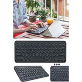 Munico Taşınabilir Mini Üç Katlanır Bluetooth Klavye Kablosuz Katlanabilir Tuş Takımı Ios Android Windows
