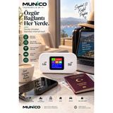 Munico Taşınabilir Mobil Wifi Cihazı Sım Kartlı Lte Router Telefon Tablet Laptop Internet Paylaşım