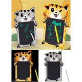 Munico Tatlı Kedi Grafikli 5 Inç Yaratıcı Yazma Çizim Tablet Not Defteri Dijital LCD Grafik Pano Kalemli