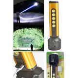 Munico Ultra Parlaklık Ayarlı Yanlardan LED Veren Full Etraf Aydınlatıcı Hafif Taşınabilir Gold El Feneri