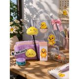 Munis Sevimli Hayvan Temalı Kırtasiye Seti / Peluş Kalem Kutusu, Hbkalem, Silgi, Washi Bantlar, Kalemtıraş - Şeker Pembe