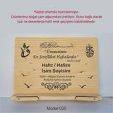 Münzevi İsme Özel Masaüstü Rahle/kitap Okuma STANDI-MODEL025 - Ahşap
