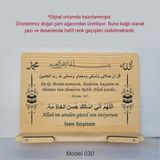 Münzevi İsme Özel Masaüstü Rahle/kitap Okuma STANDI-MODEL030 - Ahşap