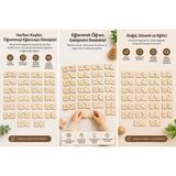 Münzevi Tasarım Montessori Ahşap Büyük-Küçük Harf Eşleme/alfabe Harf Eşleme Eğitici Materyal