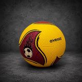 Muon Sports Çocuklar Için Evde ve Bahçede Oynamalık No:5 Kauçuk Nostaljik Futbol Oyun Topu - Sarı