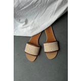 Mupa Shoes Kadın Hasır Terlik TABA