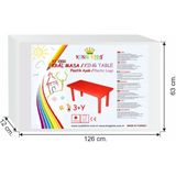 Mupark Çocuk Aktivite Masası - Anaokulu Masa - Kreş Masa - Çocuk Masa - Oyun Masası - Plastik Ayaklı - Mavi