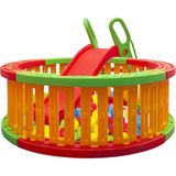 Mupark Yuvarlak - Top Havuzu Tam Set - Küçük Çocuk Kaydırak - Top Havuzu Topları - Top Havuzu - Çocuk Oyun Alanı - Renkli