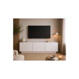 MUPİ CONCEPT Ewa 135 cm TV Sehpası Karina Meşe Soft Aytaşı 3 Kapaklı Modern Minimalist Televizyon Ünitesi
