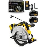MUR-5931 Sarı 21V 4.0AH Şarjlı Profesyonel Sunta Kesme Daire Testere Makinesi
