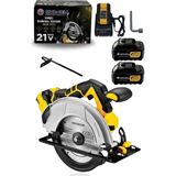 MUR-5931 Sarı 21V 4.0AH Şarjlı Profesyonel Sunta Kesme Daire Testere Makinesi
