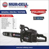 Mur-Cell MUR-GS6201 Benzinli Zincirli Testere Odun Kesme Hızar Makinesi Siyah