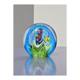 Murano Cam El Yapımı Akvaryum Tarzı Dekoratif Obje 14 × 14 cm