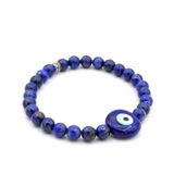 Murano Camı Nazar Boncuğu Tasarım Doğal Lapis Lazuli Taşı Bileklik