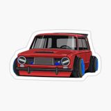 Murat 124 Kırmızı Cam Sticker Yapıştırma 16CM 2 Adet