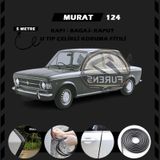 Murat 124 Oto Araç Kapı Koruma Fitili 5 Metre Parlak Siyah Renk
