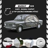 Murat 124 Oto Araç Kapı Koruma Fitili 5metre Parlak Beyaz Renk