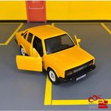Murat 131 1/36 Ölçek *c&c Model Garage* Çek Bırak Diecast Metal Model Oyuncak Araba - Sarı