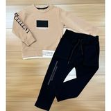 Murat Baby Erkek Çoçuk Ikili Takım. Sweatshirt ve Siyah Kot Pantolon - Kahverengi - 4 Yaş