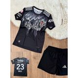 Murat Baby Siyah Beyaz Ikili Çoçuk Forması - 15 - 16 Yaş - Antrasit - Siyah - Beyaz