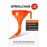 Murat İnşaat Plastik Süzgeçli Katalitik Konvertör Hunisi Spiralli Borulu Süzgeçli Huni 1.2 Litre