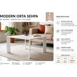 Murat Mobilya Modern Orta Sehpa - BEYAZ