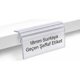 Murat Raf Suntaya Geçen Şeffaf Etiket 10LU Paket 18MM Suntaya Geçen