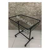 MURAT RAF Tekerlekli Havuz Sepet 60x90cm Mağaza Sepeti Çok Amaçlı