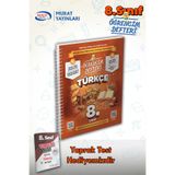 Murat Yayınları 8.Sınıf Türkçe Öğrencim Defteri | Yaprak Test Hediyeli