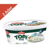 Muratbey Topi Peyniri 200 G x 2 Adet - Eğlenceli ve Besleyici Atıştırmalık - 1 Adet