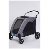 Muratech Tommy Evcil Hayvan Arabası Gri 97*84*119CM Max 60KG - 84 x 119 cm