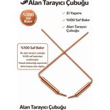 MurayTekno %100 Saf Bakır Alan Tarama Çubuğu|el Yapımı Profesyonel Define & Enerji Tespit Çubuğu (2’li Set) - %100 BAKIR