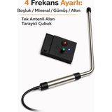 MurayTekno 4 Frekanslı Alan Tarayıcı Çubuk Boşluk,mineral,gümüş,altın Dedektörü -Tek Antenli Profesyonel - Siyah