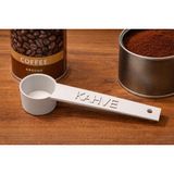 Muraytekno Kko-Khv-01-T-Byz-Kahve Yazılı Kahve Ölçü Kaşığı | Espresso & Filtre Kahve | Set-Renk Seçenekli-Beyaz(1 Adet)