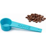 MurayTekno Kko-Khv-01-T-Tur-Kahve Yazılı Kahve Ölçü Kaşığı | Espresso & Filtre Kahve | Set-Renk Seçenekli-Turkuaz(1 Adet)