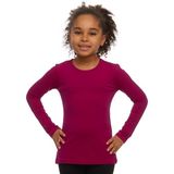 Mürdüm Basic Mevsimlik Likralı Uzun Kollu Kız Çocuk Tişört - 1 Yaş