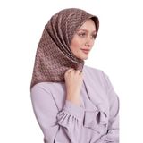 Mürdüm El Yazısı Desen Twill İpek Eşarp