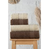 Mürdüm Home Dora 4'lü Banyo Havlu Seti | Hamam Takımı (2 adet 70x140, 2 adet 50x90) | 100% Pamuk Havlu