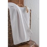 Mürdüm Home Simple 1 Adet 50x90 Cm Çift Dikişli Otel Havlusu Beyaz Banyo Havlusu