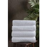 Mürdüm Home Simple 4'lü 70x140 cm Çift Dikişli Otel Havlusu Beyaz Banyo Havlusu