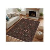 Mürdüm Motif Dokuma Taban Halı, 563 Yng 100X150 Cm