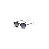Murian Siyah Retro Yuvarlak Metal Çerçeve Unisex UV400 Vintage Retro Güneş Gözlüğü