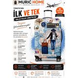 Muric Home Valiz Kılıfı Bavul Koruyucu - 200Lacivert - büyük boy